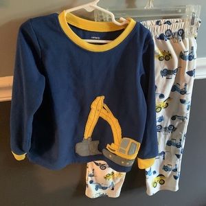 Fleece Boys Construction Pjs